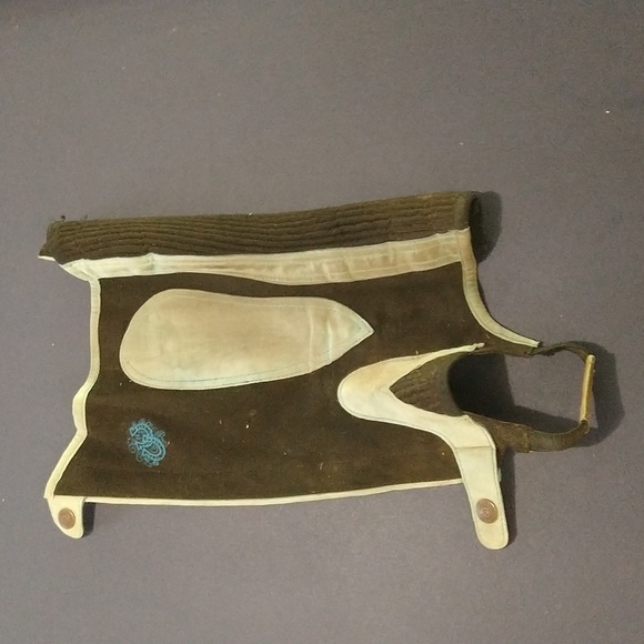 Ovation Kids Horse Back Riding Half Chaps, Size C (16-18), Blue/Black - Picture 4 of 5